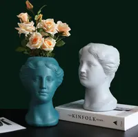 多肉植物花瓶フラワーポットギリシャの女神花瓶の装飾北欧の金星の花の装飾像セラミック工芸品