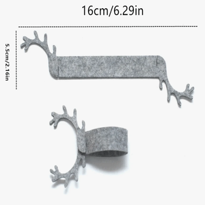 Großhandel Weihnachten Servietten ringe mit Filz Design Tisch dekoration für Weihnachts geschenke - Product Image 3