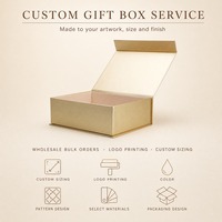 Boîte cadeau magnétique de luxe personnalisée, emballage en carton rigide doré brossé avec couvercle rabattable et fermeture magnétique, vente en gros de boîtes en papier en vrac