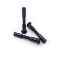 Componente de Torneado CNC de Acero Inoxidable Mecanizado CNC M6x40 con Acabado de Óxido Negro, Alta Precisión y Antioxidante