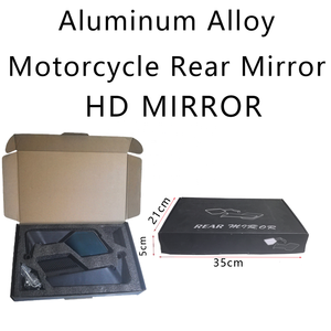 Nouveau RSP Aluminium Spoiler de rétroviseur pour moto, type aileron, avec support de maître-<span class=keywords><strong>cylindre</strong></span>, teinte bleue anti-éblouissement, adaptateur 8mm 10mm - Product Image 6