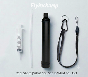 Paille filtrante à eau sans BPA, noire, nouvelle, pour la randonnée et le <span class=keywords><strong>camping</strong></span> en plein air, OEM bienvenu - Product Image 1