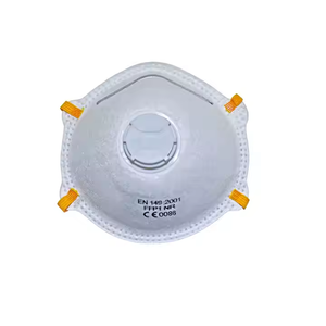 Masker pelindung pribadi <span class=keywords><strong>FFP2</strong></span>, dengan logo kustom katup warna putih dipasang untuk perlindungan industri - Product Image 1