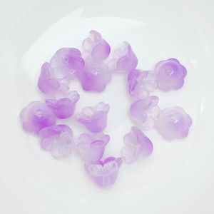 Accesorios de Joyería DIY, Material para Pulseras y Collares con Forma de Flor de Orquídea Amatista de 7*12 mm - Product Image 2
