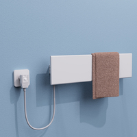 Rak Handuk Elektrik Pengontrol Panas Pabrik, Pemanas Handuk, Radiator Kamar Mandi Dengan Rak, Terpasang di Dinding