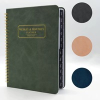 Articles cadeaux d'affaires : Carnet A5 2026-2027, Agenda hebdomadaire et mensuel en anglais, Coffret cadeau, Personnalisation en usine, Journal, Carnet à spirale