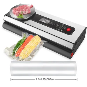 With Stainless Steel Digital Scale Portable Heat Sealing Handy Easy Operated Vacuum Sealer