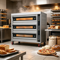 Four à sole électrique et à gaz pour la cuisson à la vapeur du pain et des pizzas, équipement de restauration commerciale