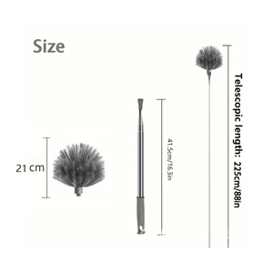 Plumero de Chenilla Extensible y Reutilizable con Mango Largo para Limpiar Ventiladores de Techo, Lámparas de Araña, Persianas de Techo Alto y Muebles - Product Image 5