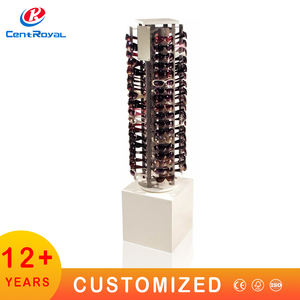 Expositor de Pie Giratorio de Metal Personalizado de 3 Lados con Recubrimiento en Polvo para Gafas de Sol y Ópticas - Product Image 6