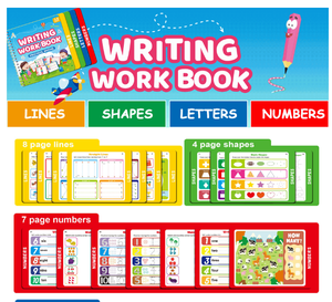 Tùy Chỉnh Ma Thuật Rãnh Viết Sách Thực Hành 5 cái/bộ Cho Trẻ Em Tái Sử Dụng Chữ Viết Tay Workbooks Với Số & Thư Truy Tìm Trang - Product Image 5