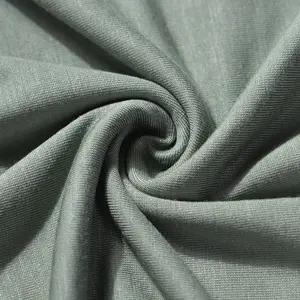 Wholesale Stock Knit 95 Bamboo Viscose Fiber 5 Spandex Material Single Jersey Fabric For Baby Clothes Tshirt Clothing