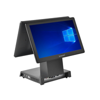 Terminal de point de vente en métal avec écran tactile capacitif 10 points de 15,6 pouces, Windows 10, processeur Intel, Wi-Fi 6, Bluetooth 5.2 pour pharmacie, restaurant
