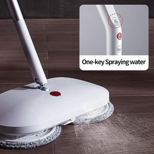 Mopa Eléctrica Giratoria Mágica para el Hogar con Cubo, Mopa Perezosa para Limpieza de Suelos Planos con KC - Product Image 3