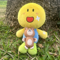 Peluche Kawaii Rouge Anime de Jeu, Rembourrée en Coton PP, Jouet Créatif, Périphérique de Jeu, Décoration de Collection, Cadeau
