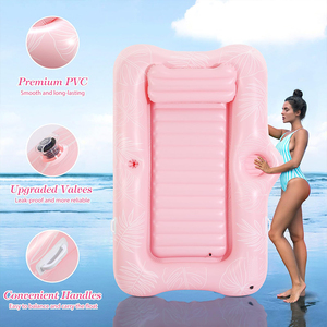 Grand matelas gonflable flottant pour adultes <span class=keywords><strong>avec</strong></span> porte-gobelet, pour <span class=keywords><strong>piscine</strong></span>, plage et jardin - Product Image 5