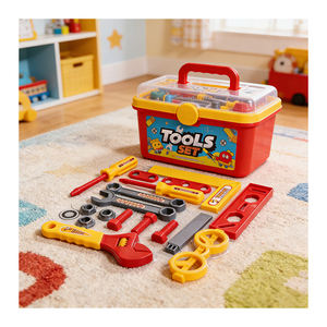 Juego de Herramientas de Aprendizaje STEM, Banco de Trabajo de Plástico, Caja de Herramientas, Juguete de Ingeniería, Taladro, Construcción, Juego de Imitación, Actividad de Entrenamiento de Habilidades - Product Image 4