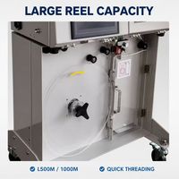 Machine à cerclage de papier OPP JY30V 29 mm de large, mobile, sur table haute, pour regroupement et cerclage, avec rouleau de 1000 m et scellage thermofusible efficace