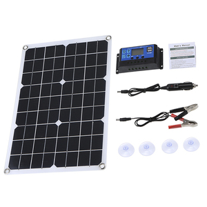 Panneaux solaires semi-flexibles monocristallins haute efficacité 20W 18V, chargeur pliable pour batterie 12V, camping-car, bateau, voiture, marine, camping - Product Image 1