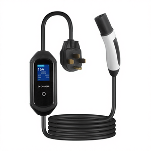 Chargeur de véhicule électrique ZSWINNER de niveau 2, 32 ampères, 240 V, 7 kW, prise NACS NEMA 14-50, 25 pieds, portable, courant réglable, état neuf - Product Image 1