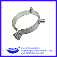 Hongjing pinces de tuyau réglables en acier galvanisé à chaud pince de poteau d'oreille d'ancrage différentes gammes pinces fendues simples
