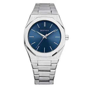 ホット販売男性ビジネスドレス時計2022新しいファッションアナログ高級防水メンズウエスタンステンレス鋼腕時計