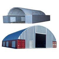 Couverture en acier pour conteneur, Hangar Quonset, Kits Quonset, Maison préfabriquée, Couverture de conteneur, Bâtiment en acier à toit arqué
