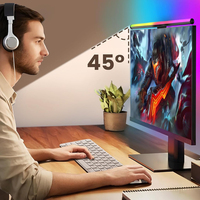 Barre lumineuse LED pour écran d'ordinateur, commande par application RGB intelligente, CRI 95 élevé, moderne, alimentation USB, gradation à distance, pour le travail au bureau