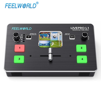 Pour LIVEPRO L1 V1, mélangeur de caméras multi-caméras 4 canaux 4K avec zoom 10x, capture vidéo USB, diffusion en direct vers OBS Zoom