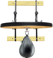 Plateforme de boxe Speedball en bois personnalisée avec logo pour améliorer la vitesse et les réflexes – Vente en gros