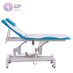 Klinik rumah sakit digunakan listrik putih dan warna biru kursi rumah sakit tempat tidur salon kecantikan kursi tunggu meja pijat tempat tidur dengan kaki