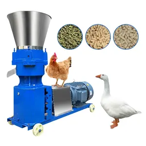 Trituradora de pellets de estiércol de pollo, molino de pellets, máquina de paja de cultivo de alimentos para animales