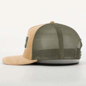 OEM Custom High Quality 5 Panel Adult Men Women Embroidery <b>Hook</b> Loop Patch Logo Mesh Snap Back Cap Gorras Corduroy Trucker Hat - Product Image 3