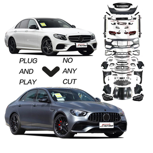 Nuevo diseño de hierro PP ABS Material cuerpo Kit para Benz <span class=keywords><strong>E</strong></span> W213 2016 2017 <span class=keywords><strong>2018</strong></span> 2019 2020 actualización a 2024 E63S 1:1 capó de guardabarros ancho - Product Image 1