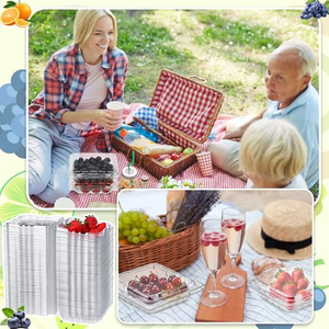 Envase PET para Arándanos de 6oz, Contenedor Desechable de Plástico para Frutas, Empaque Tipo Concha para Arándanos - Product Image 5