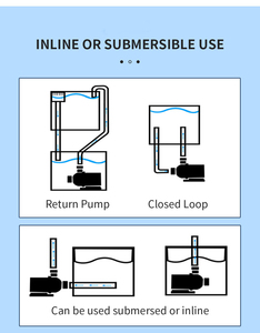 Hsbao Máy bơm nước biển sump điều chỉnh dòng chảy DC trở lại bơm tuần hoàn Aquarium Máy bơm nước Bomba submersa de Agua Para acuario - Product Image 5