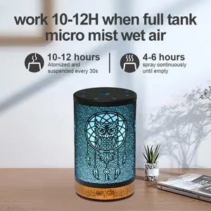 ODM/OEM Owl Iron Art Home Hotel Air Humidifier Essential Oil Diffuser Aroma Diffusers