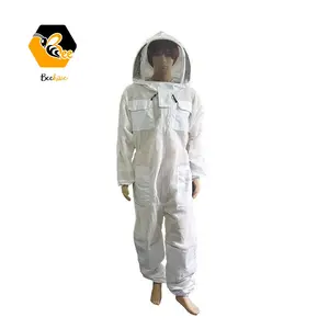 3 Layer Ventilated Cotton Safety Bee Suit Farm Bees Clothes Jacket Coverall Bee Protection Suit For Beekeeper