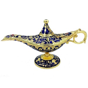 Lampe magique de génie d'Aladdin vintage, brûleurs d'encens, métal sculpté, lumière de vœux, décoration de table à domicile, fête d'anniversaire - Product Image 5