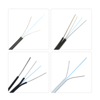 Pasokan Pabrik Langsung OEM Kabel Fiber Optik Drop Indoor FTTH 2 Core Single Mode Tahan Tekuk Flat Butterfly GJXH