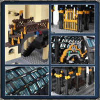 Ensemble de blocs de construction Mould King 12011 Gare Magique, 3318 pièces, briques de construction en plastique, échelle 1:8, nouveau jouet gare ferroviaire