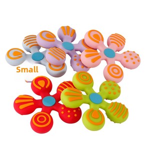 Vente directe usine – Anneau de dentition en silicone de qualité alimentaire en forme de pétale, sûr pour la stérilisation à l'eau bouillante, gadget de dentition confortable pour bébés de 0 à 24 mois - Product Image 4