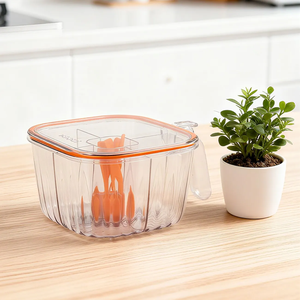 Boîte à épices en plastique moderne à 4 compartiments avec couvercle hermétique pour le rangement de la <span class=keywords><strong>cuisine</strong></span> Recherche d'agents - Product Image 4