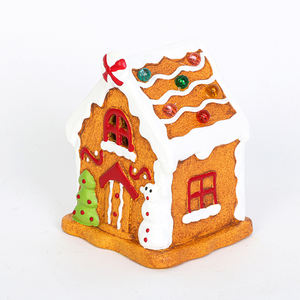 <span class=keywords><strong>Casa</strong></span> de Jengibre Navideña de Cerámica con Diseño Nuevo y en Oferta, Pueblo de Santa Claus con Luces LED - Product Image 6