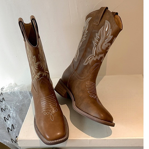 Klasik Ayakkabi Botines Dama Quality PU Leather Casual Style Shoes 2025 New Design Leather Boots for Women - Product Image 4