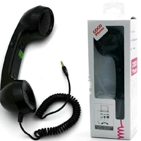 Anti-radiation Retro Mobile Phone Handset for All Telephone Handset Receiver Devices