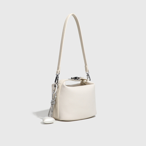 Women's PU Leather Zipper Closure Crossbody Bag Solid Color Polyester Korean Fashion Lightweight Water Resistant <b>Small</b> <b>Handbag</b> - Product Image 3