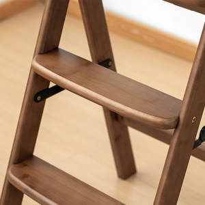 เก้าอี้บันไดไม้พับได้ 3 ขั้น สำหรับใช้ในบ้าน - Product Image 2