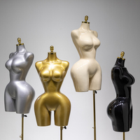 Mannequin féminin brésilien BBL courbé, buste de présentation pour robe de mariée, brillant, grande taille, forte poitrine, fesses généreuses, sans tête