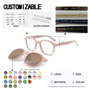 New Fashion UV400 Cat Eye Full Rim Light Weight Anti-Radiation Comfortable Clip-On Sunglasses - Product Image 3